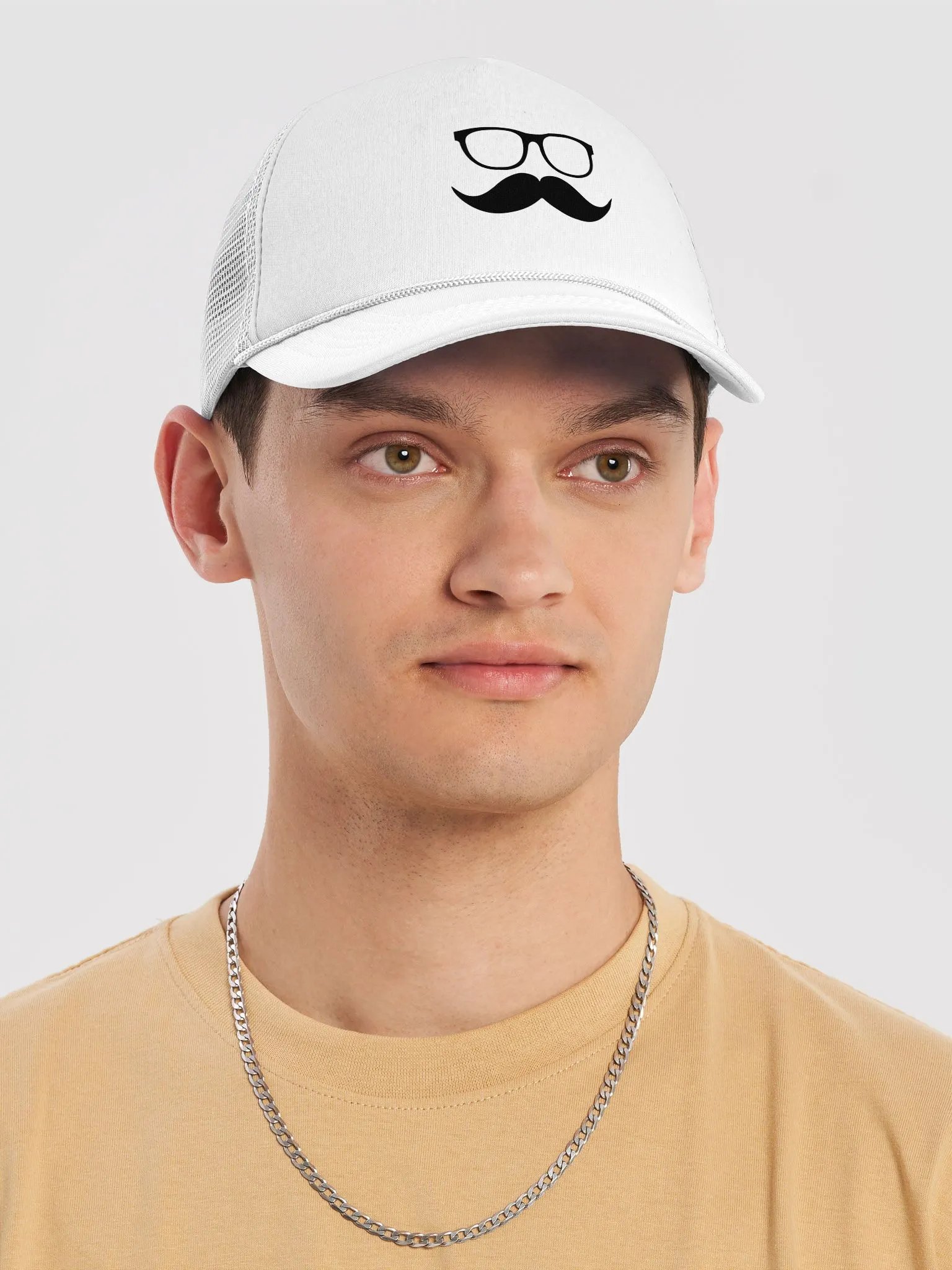 Black Moofstache Truckers hat product image (21)