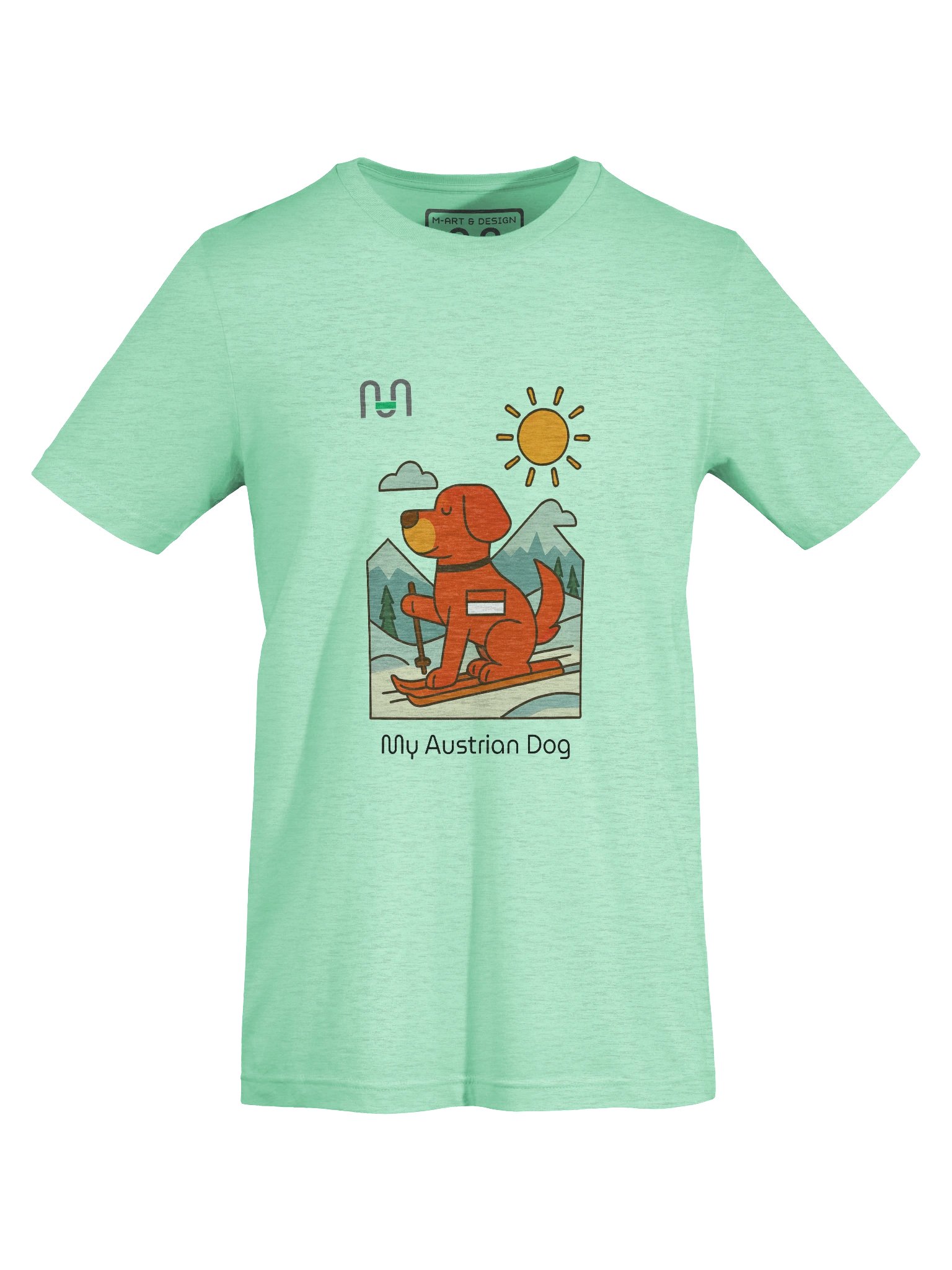 Alpine Pup – Austrian Ski Adventure Tee – M Style - M-Art & Design product image (67)
