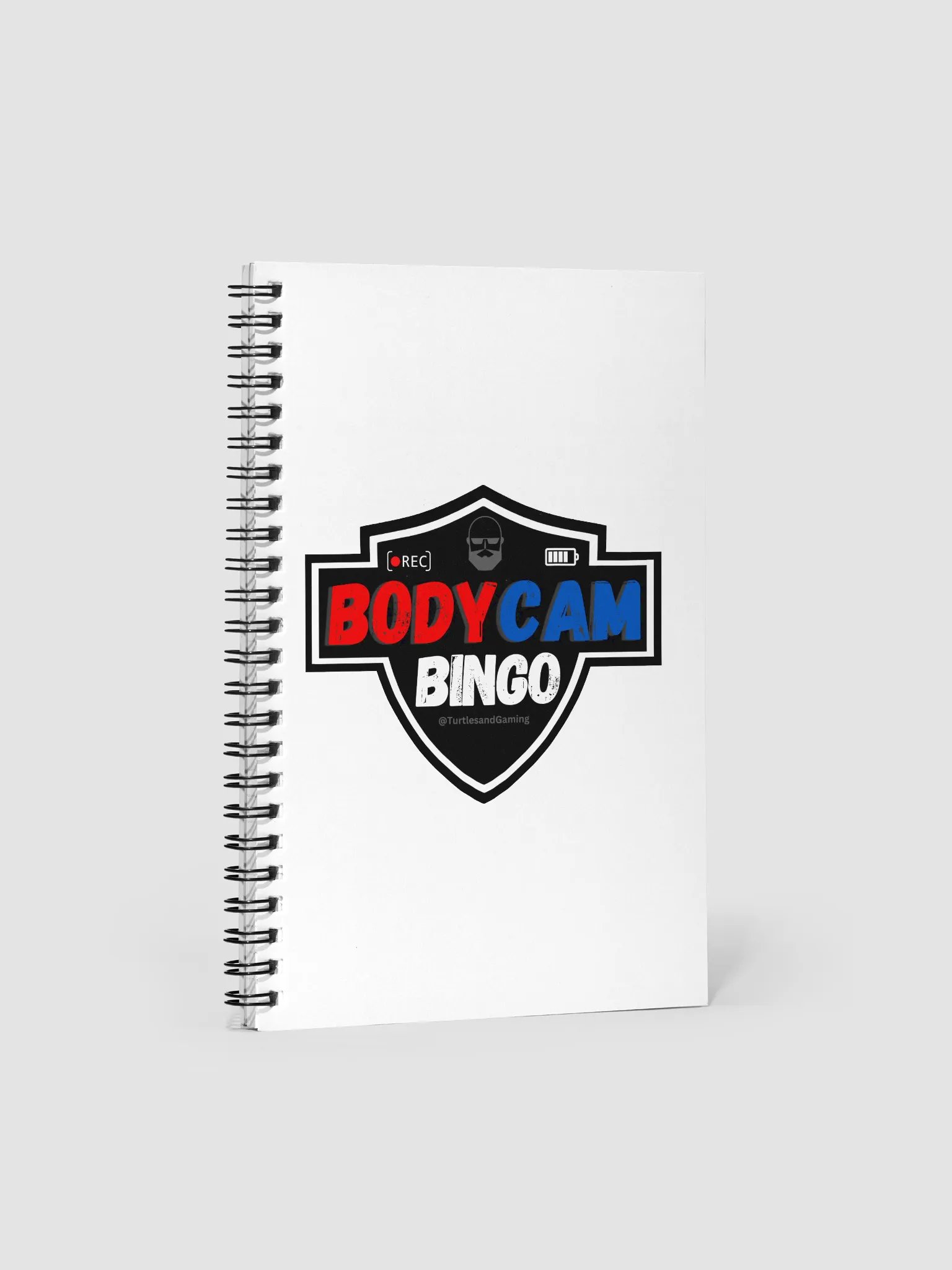 Body Cam Bingo Notebook product image (1)