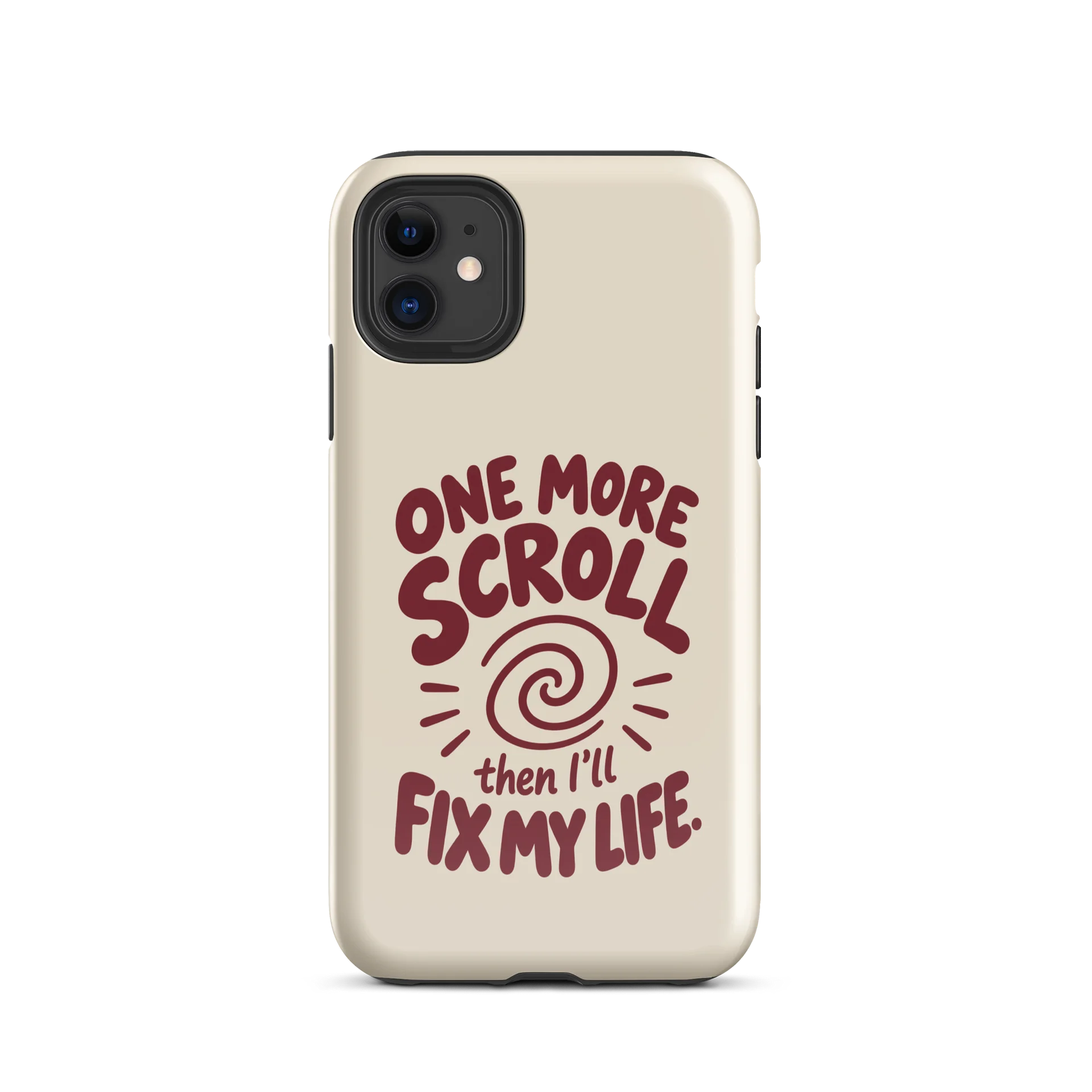 One More Scroll iPhone Case - Cream product image (2)