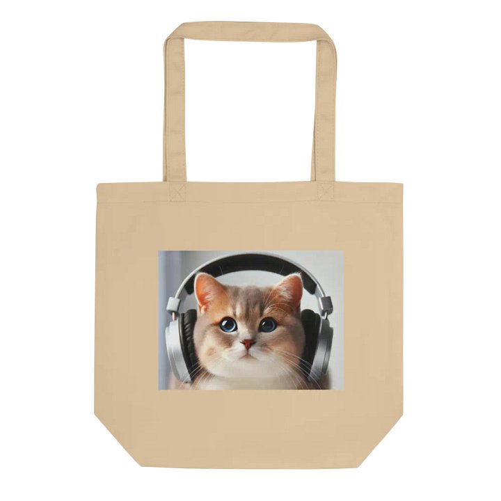 Purrfect Groove Cat Tote Bag product image (1)
