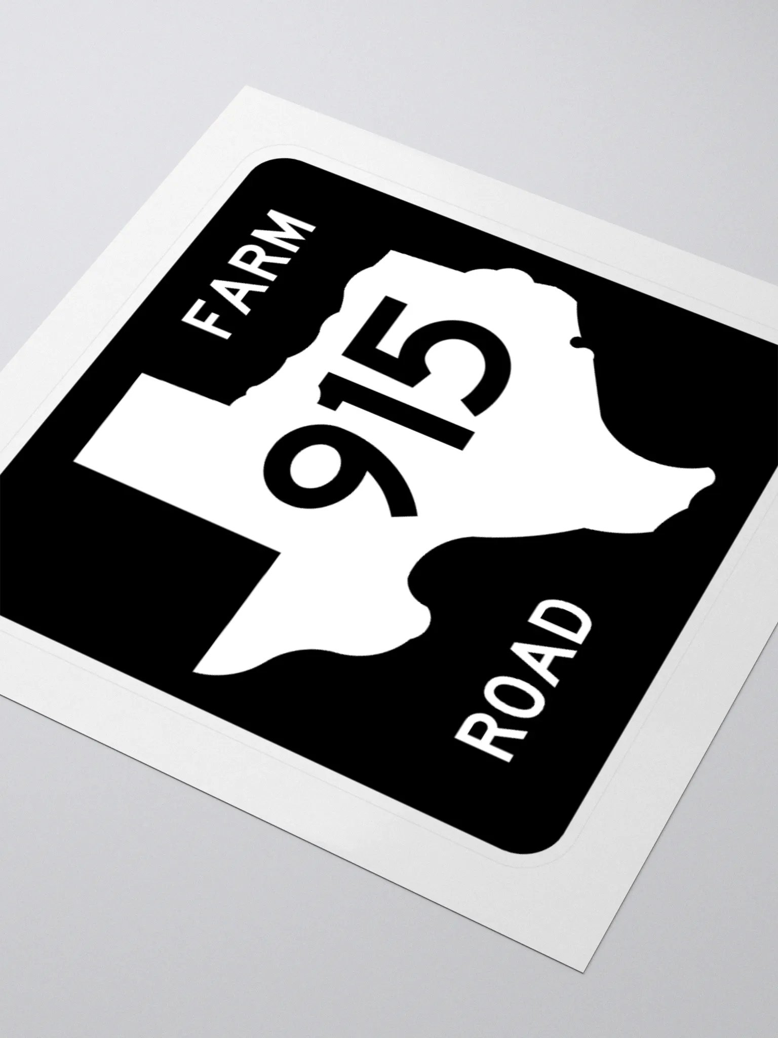 Texas Farm Road Sign FM 915 Sticker product image (3)