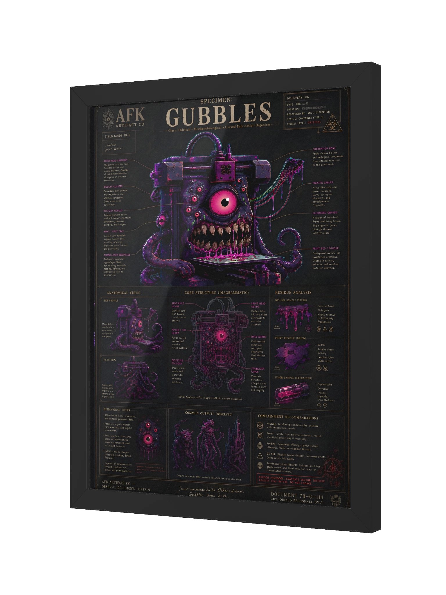 Specimen: Gubbles — Framed Poster product image (2)