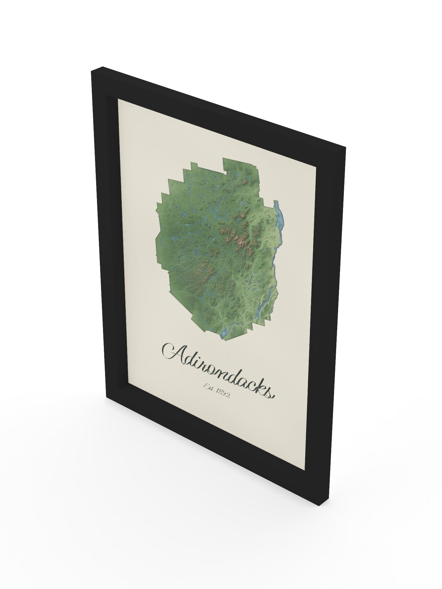 Adirondack Park Map Framed Print product image (26)