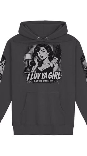 We’re nerds in music. We might as well wear it. 🎶

The I Luv Ya Girl Hoodie takes the feeling behind the music and turns it i...