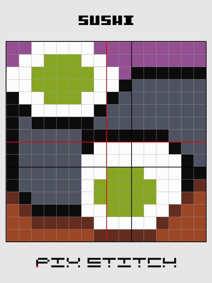 Sushi Pixel Art product image (2)