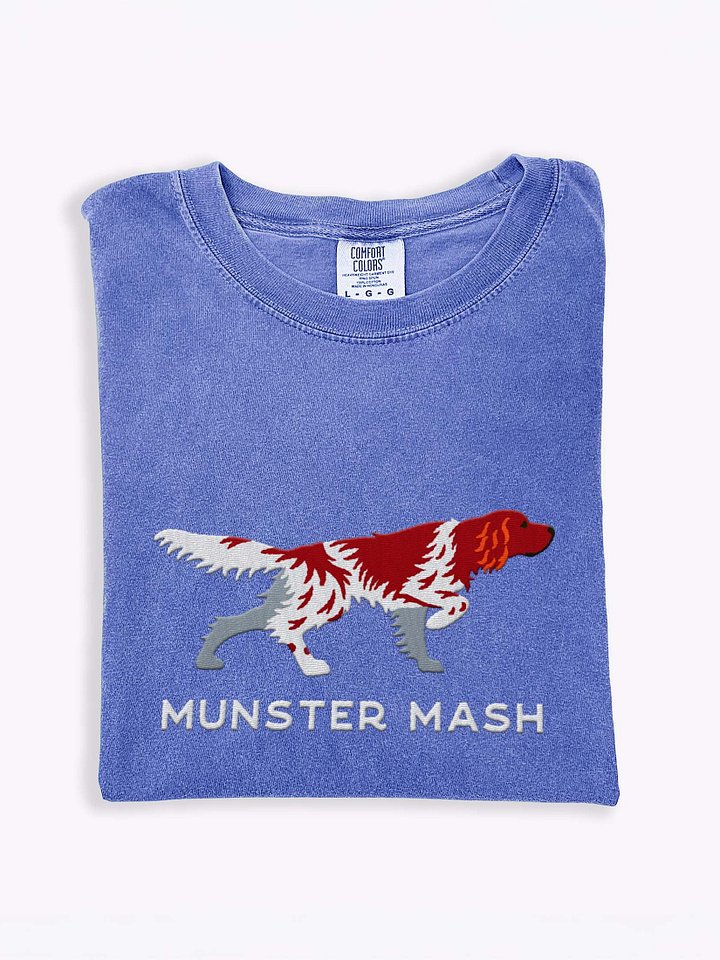 Munster Mash T-Shirt (Embroidered) of a Small Münsterländer(Liver & White) product image (1)