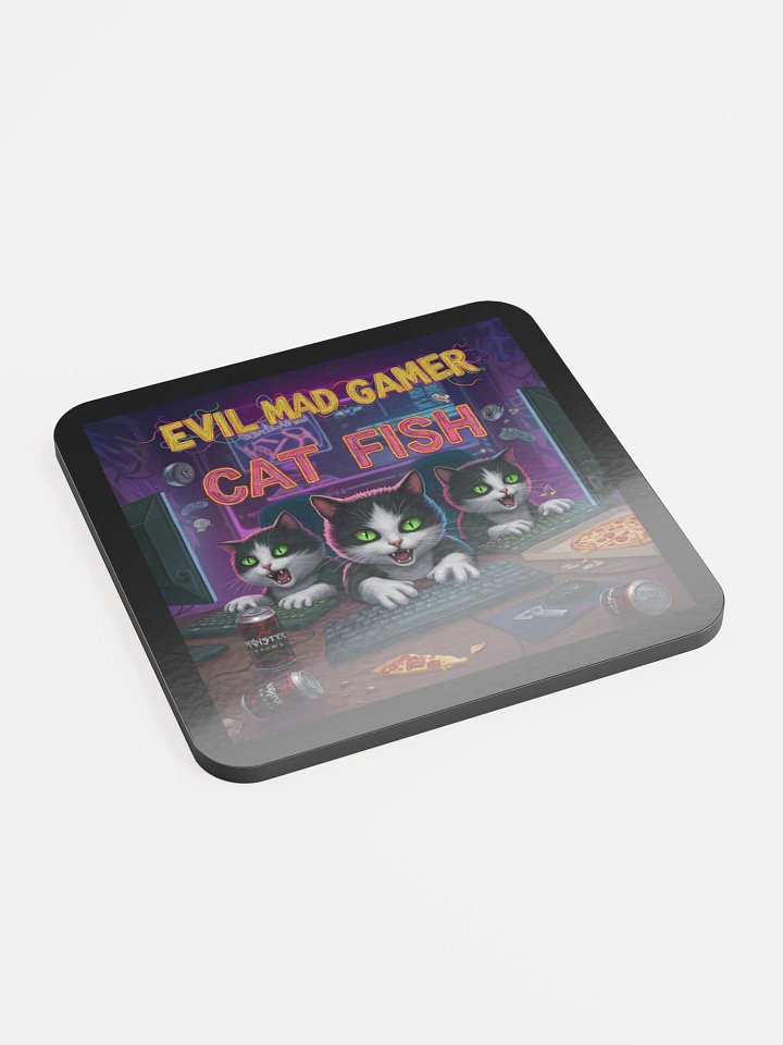 Forever Friends EvilMadKitty & Gamercat24orLexi Cork Coaster product image (2)