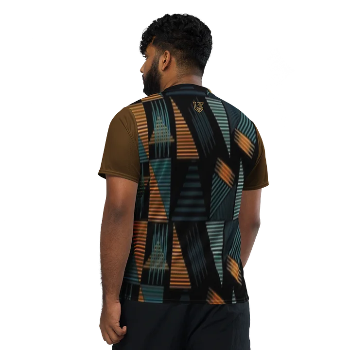 Lafate Store Designer Print Shirt Brown Multicolor product image (1)
