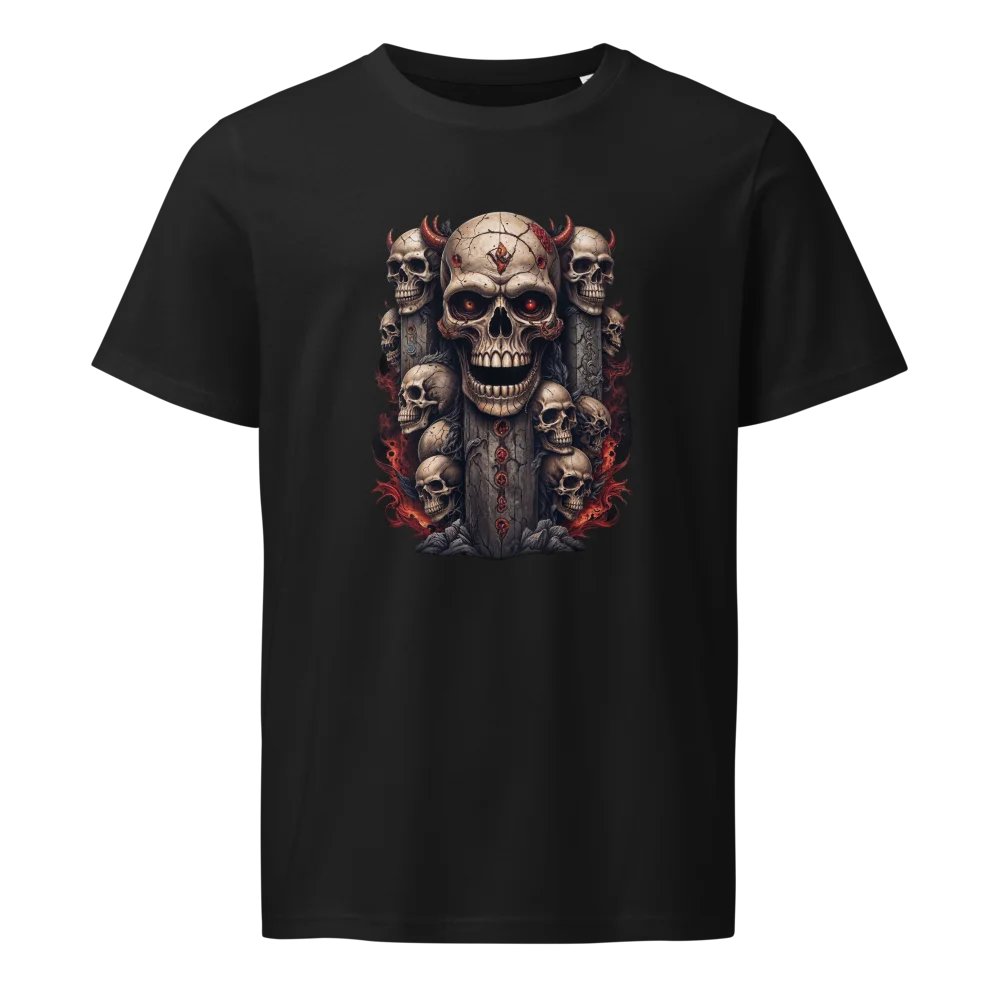Demonic Skulls Unisex Organic T-Shirt product image (5)