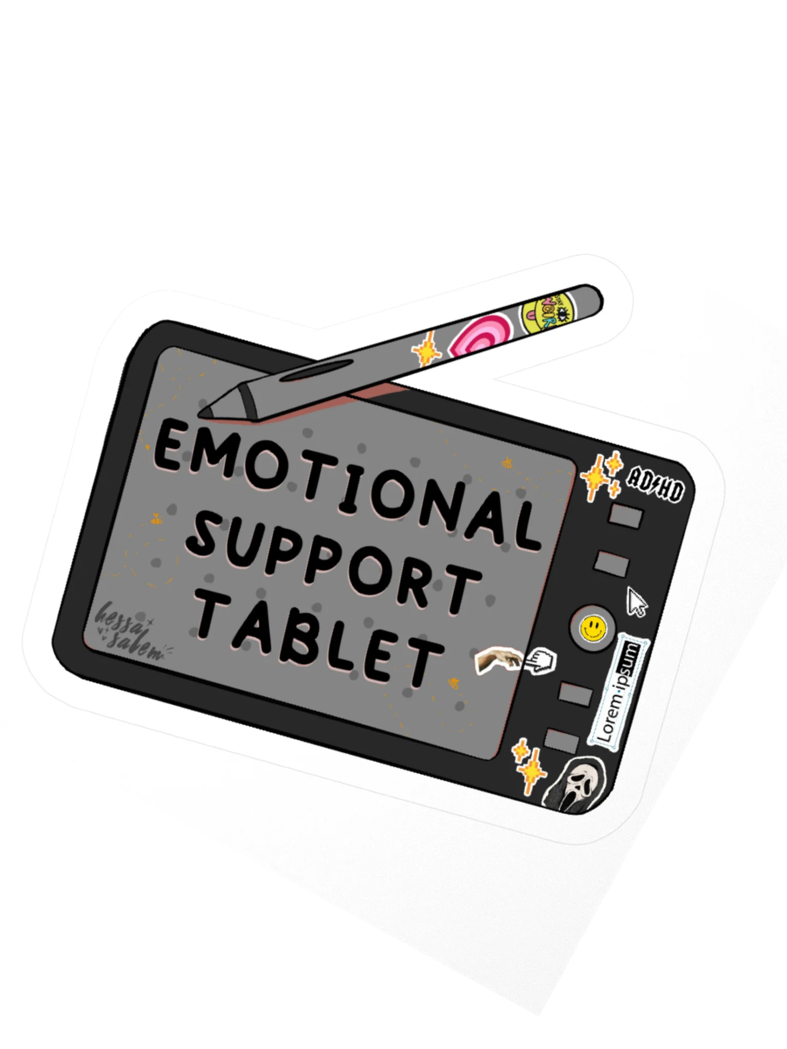 Emotional Support - Tablet // Sticker product image (3)