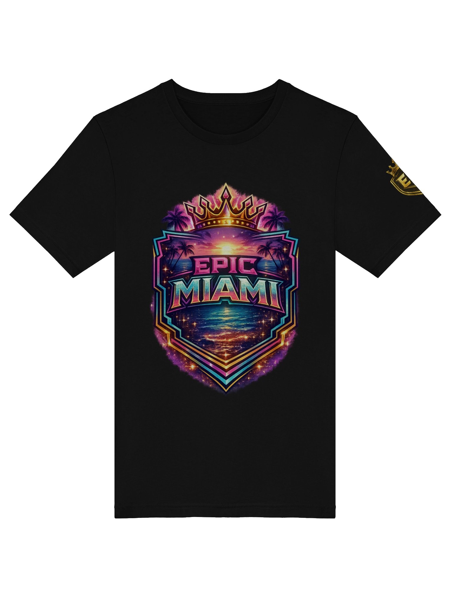 TITLE Epic Miami Crown Series Tee – Aqua & Black | EPICGatorsTV Location Collection product image (9)