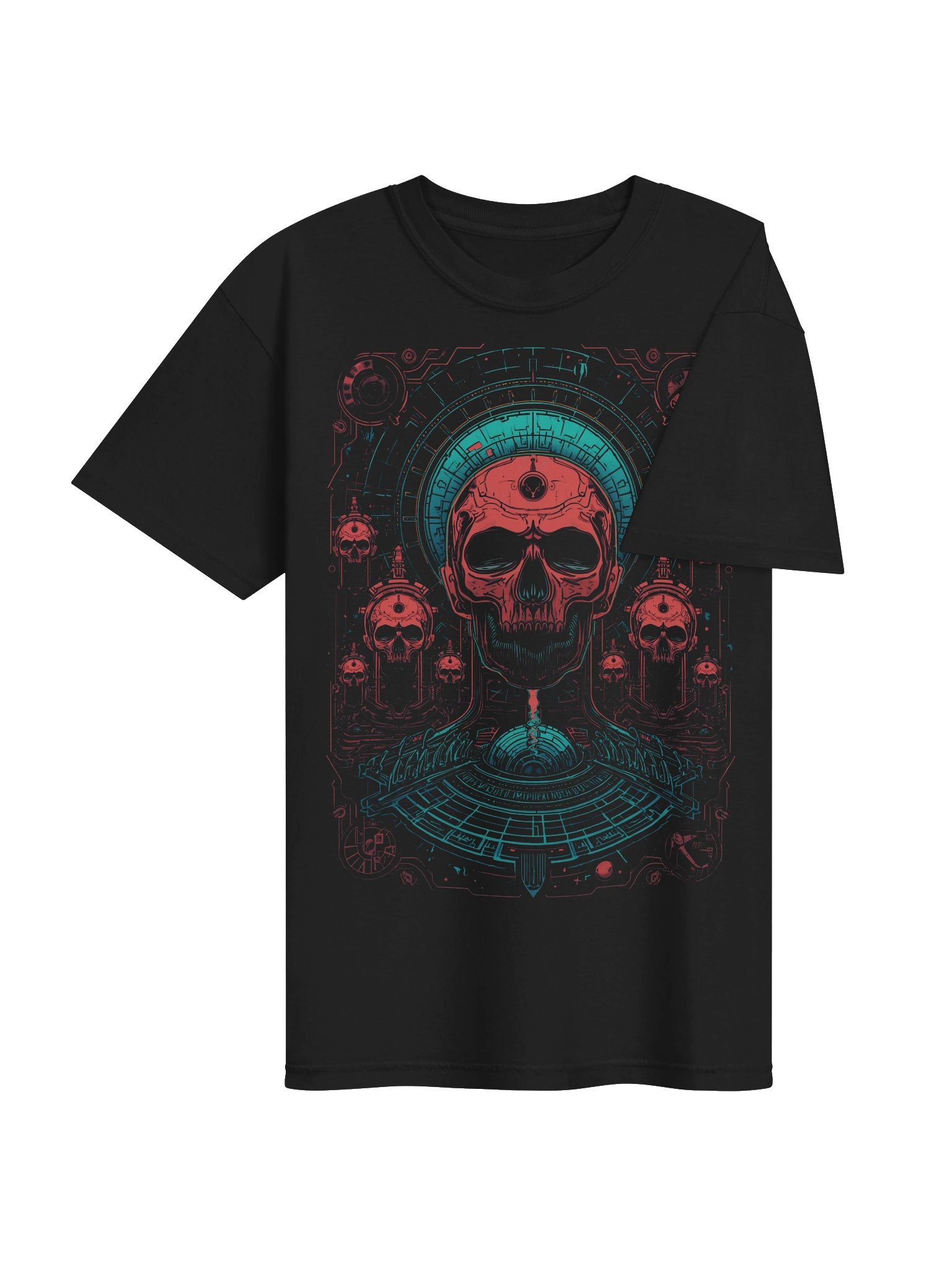 Neon Skull Symmetry Heavyweight T-Shirt product image (7)