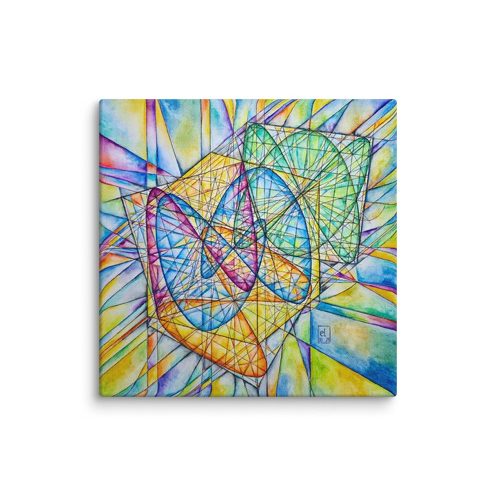 Lissajous Trilogy - Geometrical Art Canvas Print product image (1)