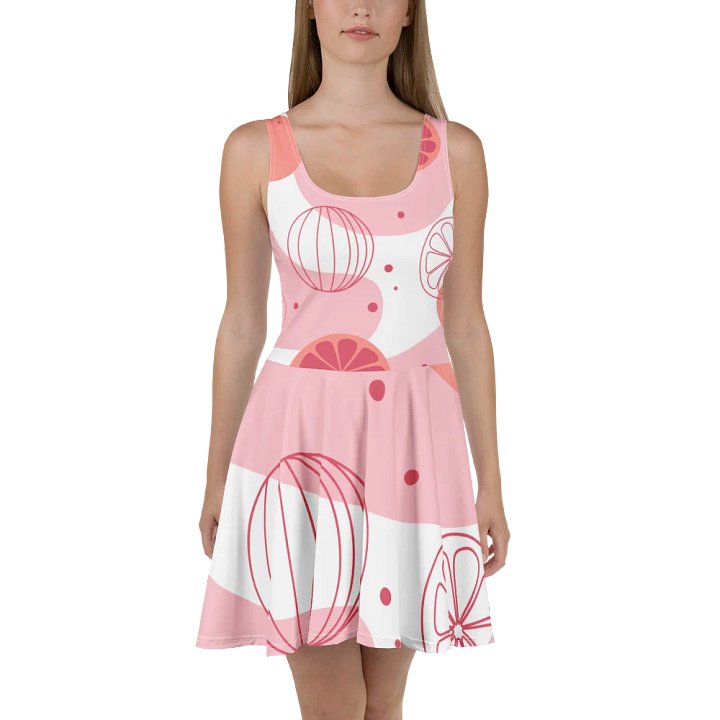 Citrus Burst Sleeveless Skater Dress product image (2)