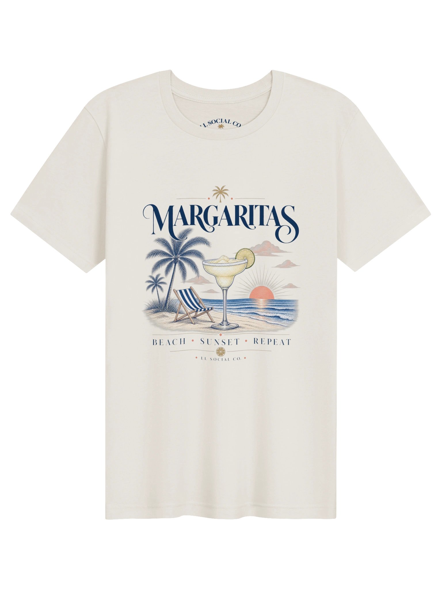 Margaritas Beach Sunset Repeat - Unisex Resort Tee product image (1)