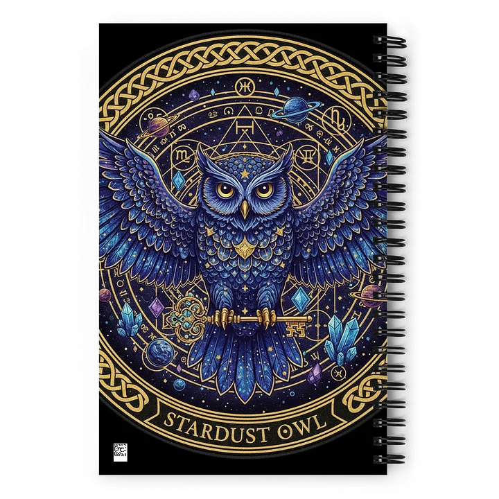 Stardust Owl Spiral Notebook product image (2)