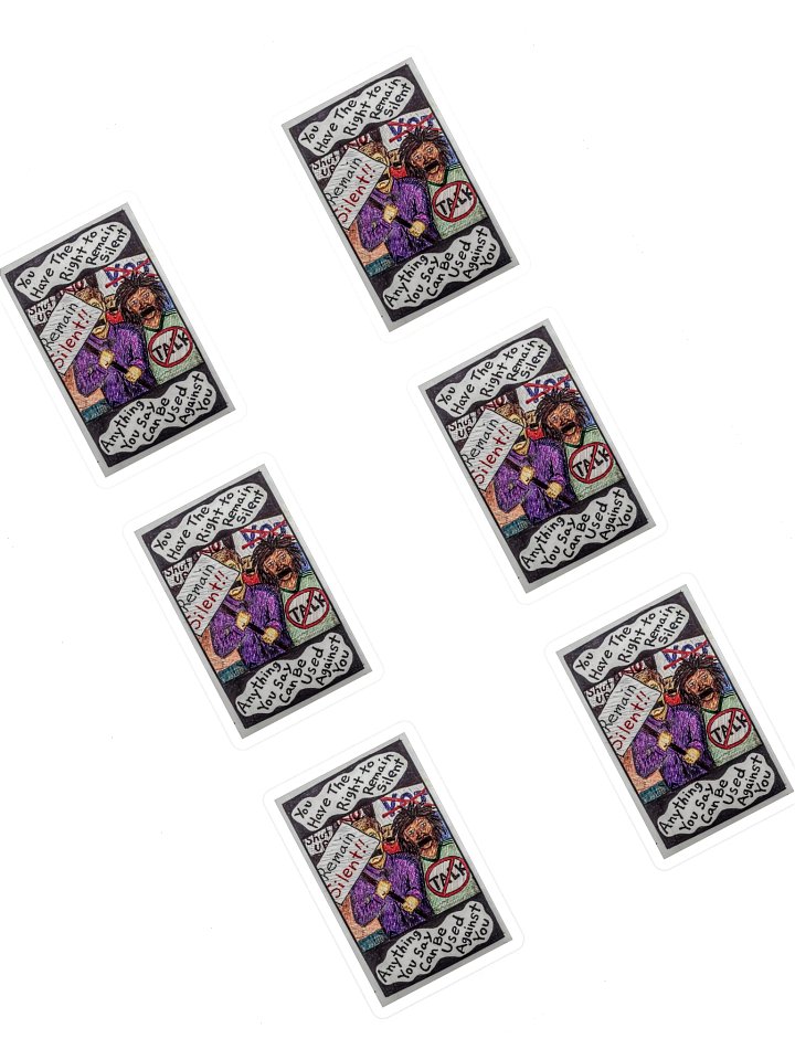 Remain Silent Sticker Sheet product image (1)