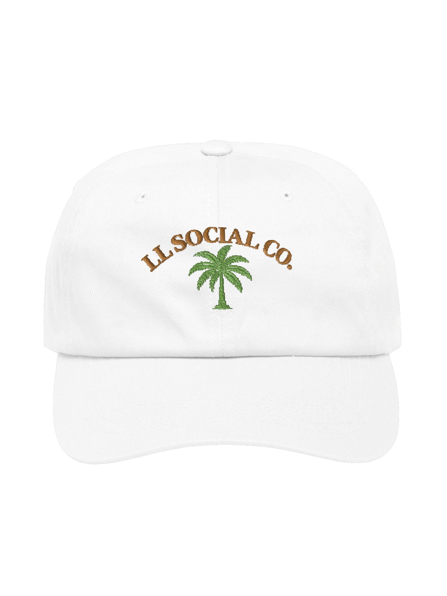 LL Social Co. Coastal Palm Cap — Green Palm / Gold Lettering product image (1)