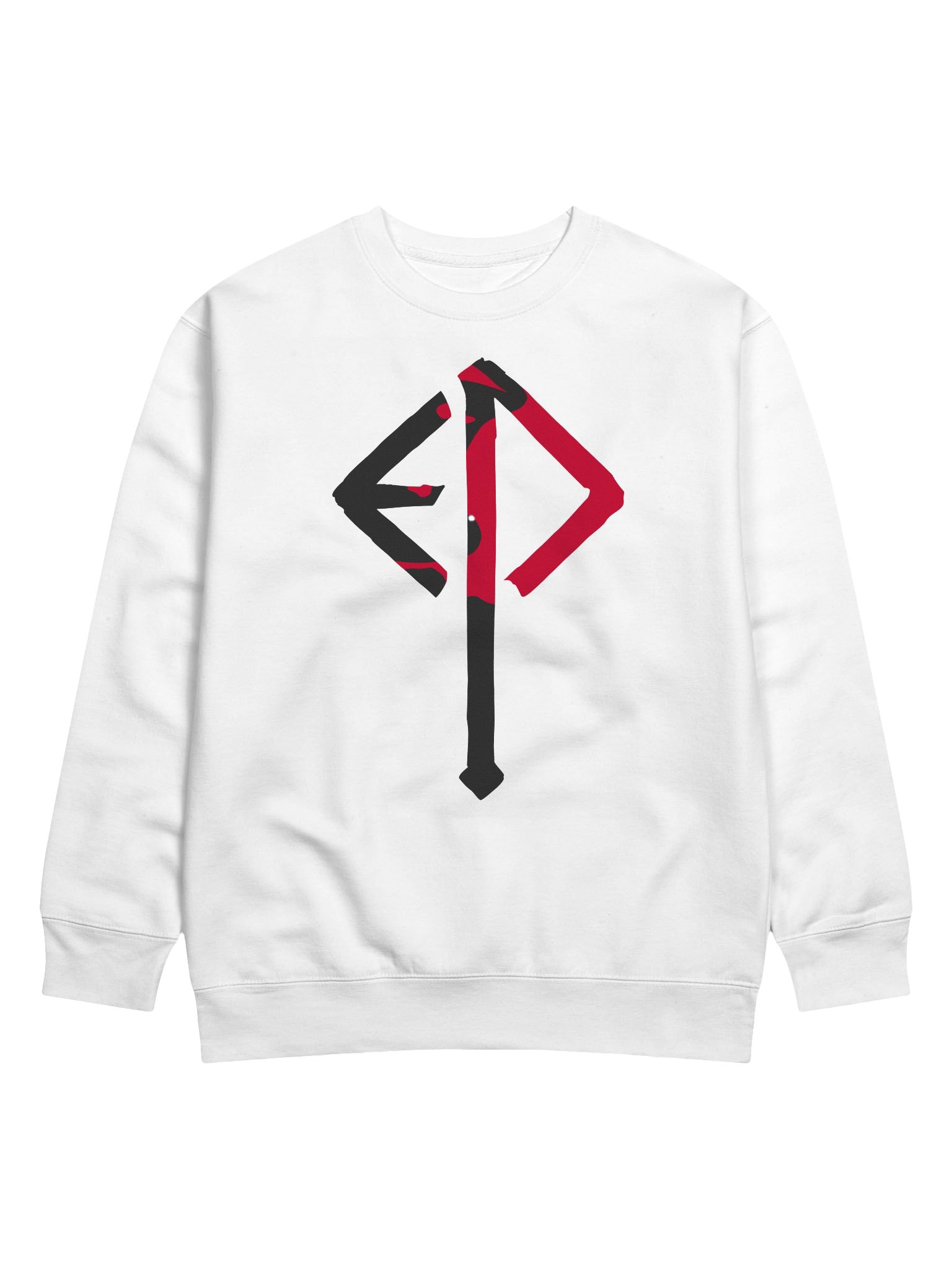 Executioner Sweatshirt: Rune Bloodsplatter (White) product image (5)