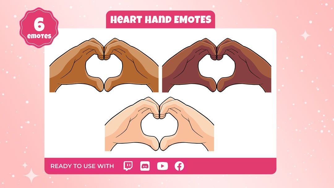 Heart Hands Emotes 6-Pack product image (1)