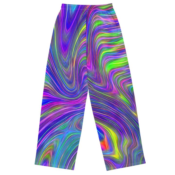 Abstract With Blue Wideleg Pants product image (1)