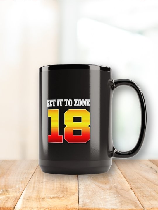 Get It To Zone 16 Zone 18 Black Glossy Mug product image (9)