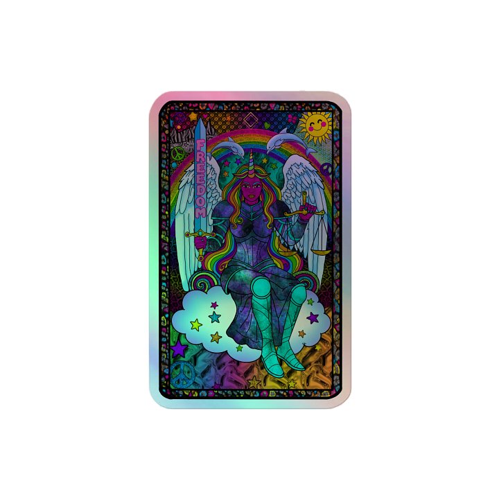 Freedom and Justice Holographic Sticker product image (2)