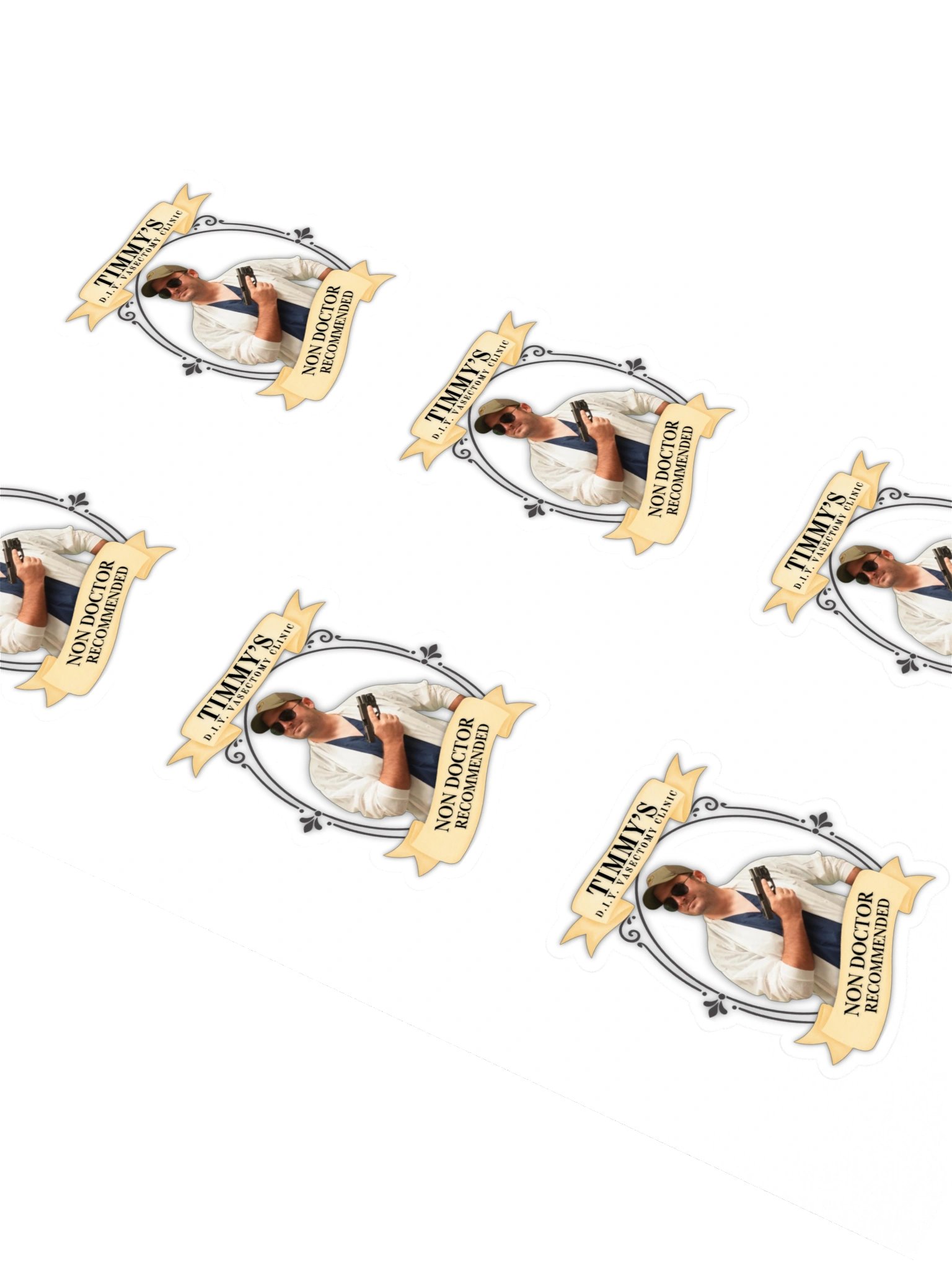 Timmy's DIY Vasectomy - Portrait Stickers product image (2)