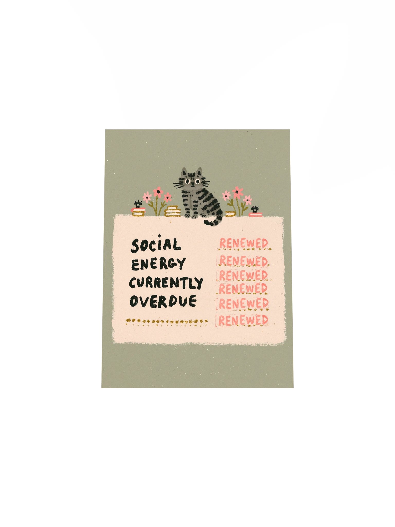 Social Energy Overdue Cat Poster product image (28)