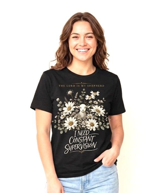 The Lord Is My Shepherd Shirt | Funny Christian Tee product image (1)