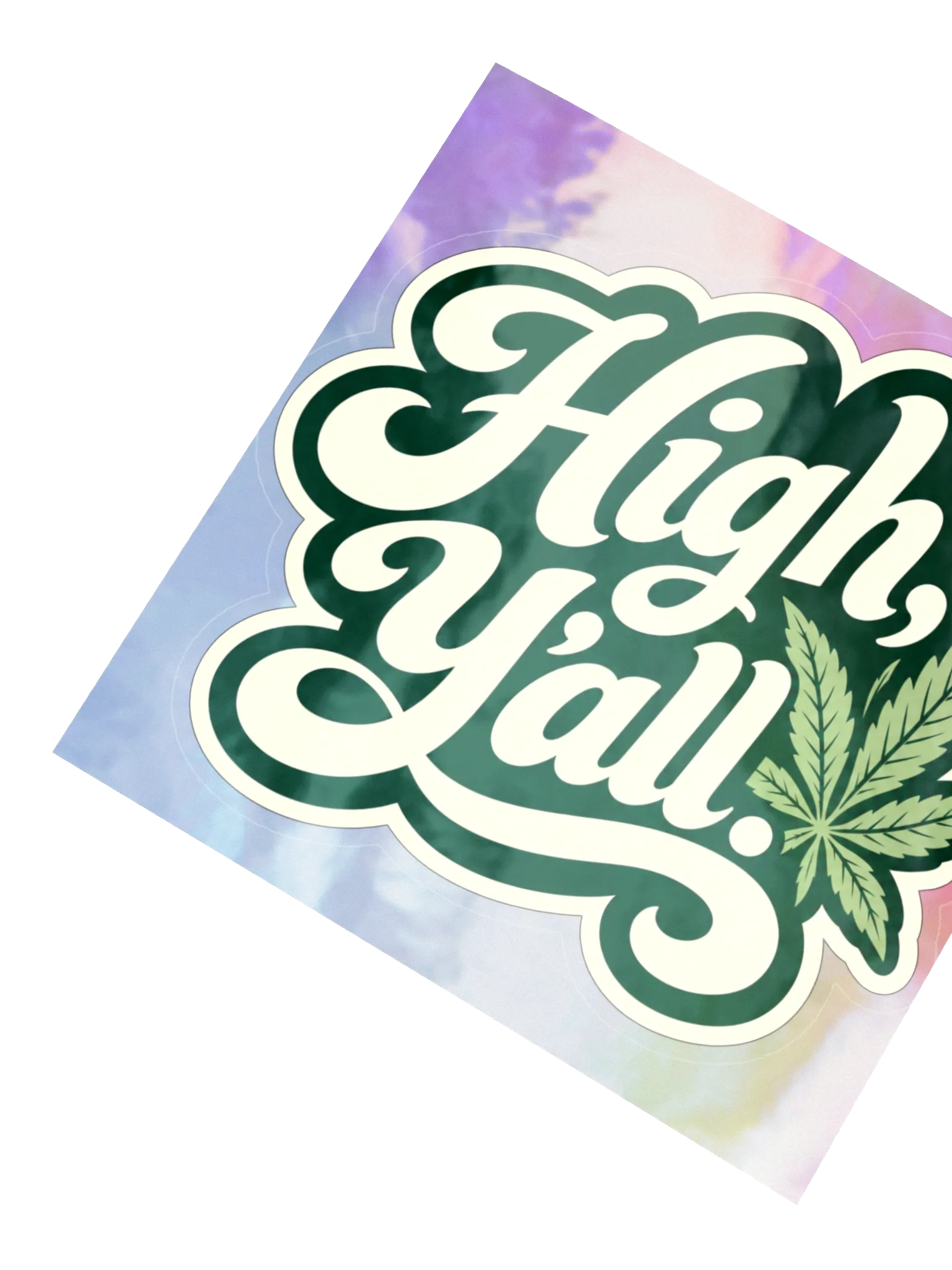 High Y’all! Holographic Sticker, view 2