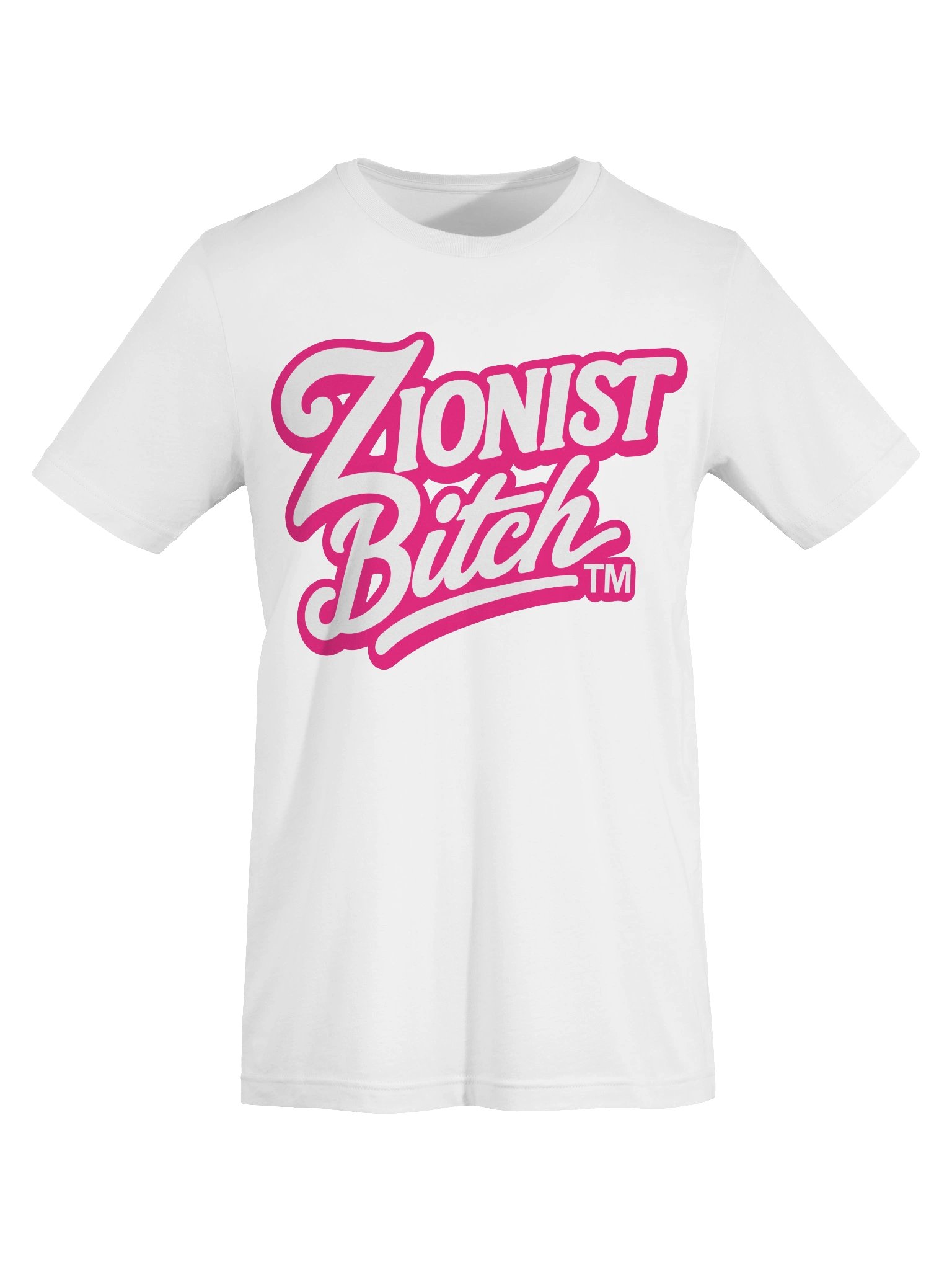 Zionist Bitch Script Tee (White) product image (5)