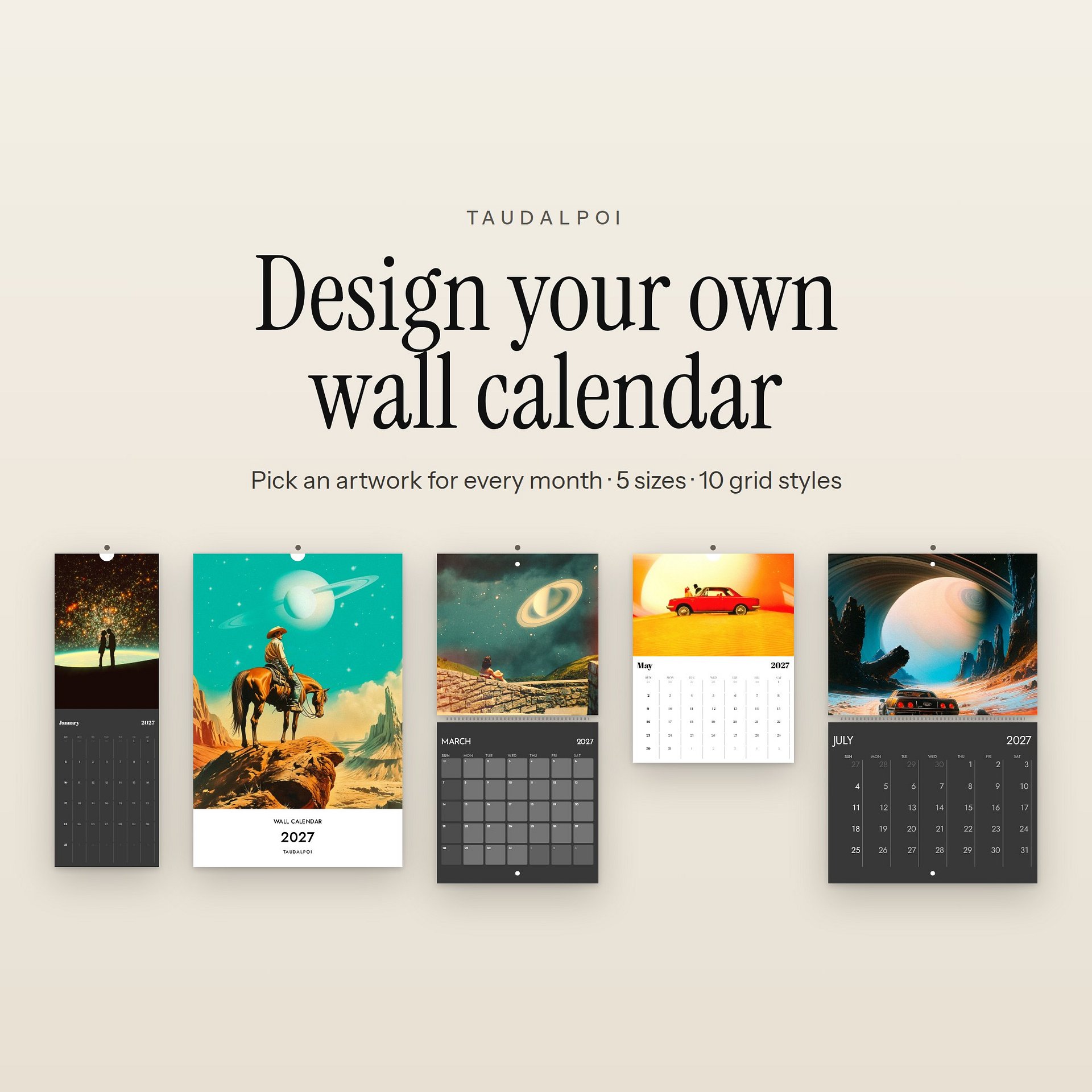 Custom Wall Calendar product image (2)