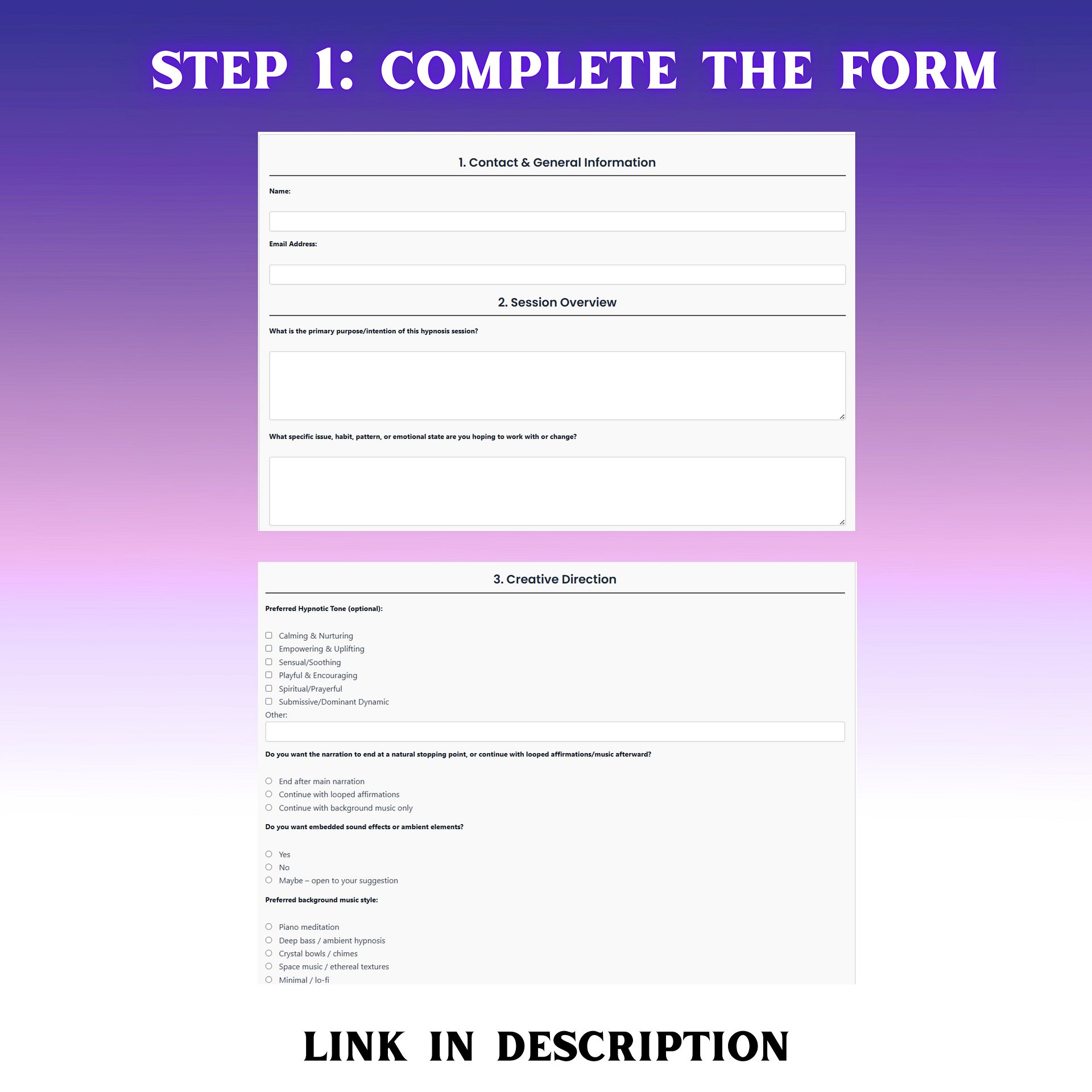 Custom Personalized Hypnosis Recording product image (2)
