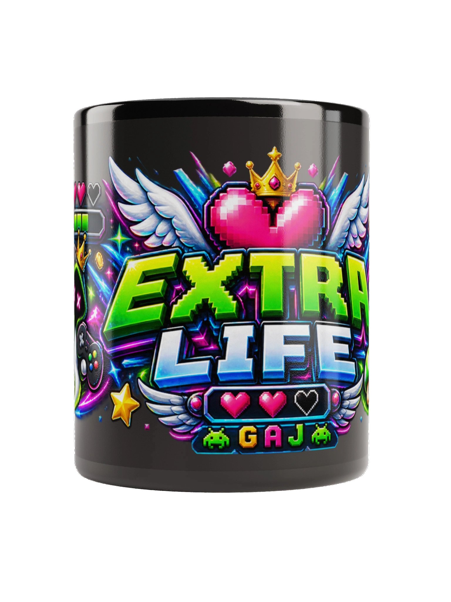 Extra Life Gaming Mug - Pixel Mode product image (2)