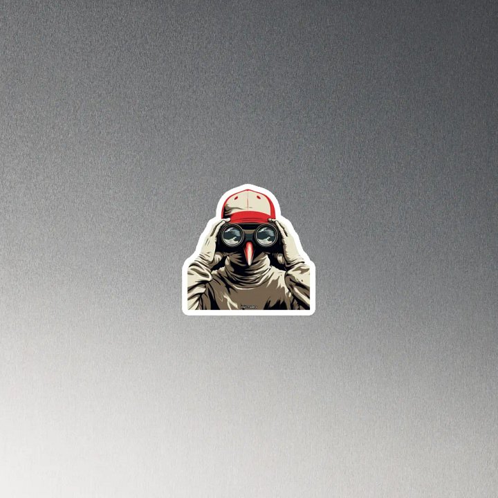 Premium Vinyl Magnet 🔴 Binocular Crow Scout product image (2)