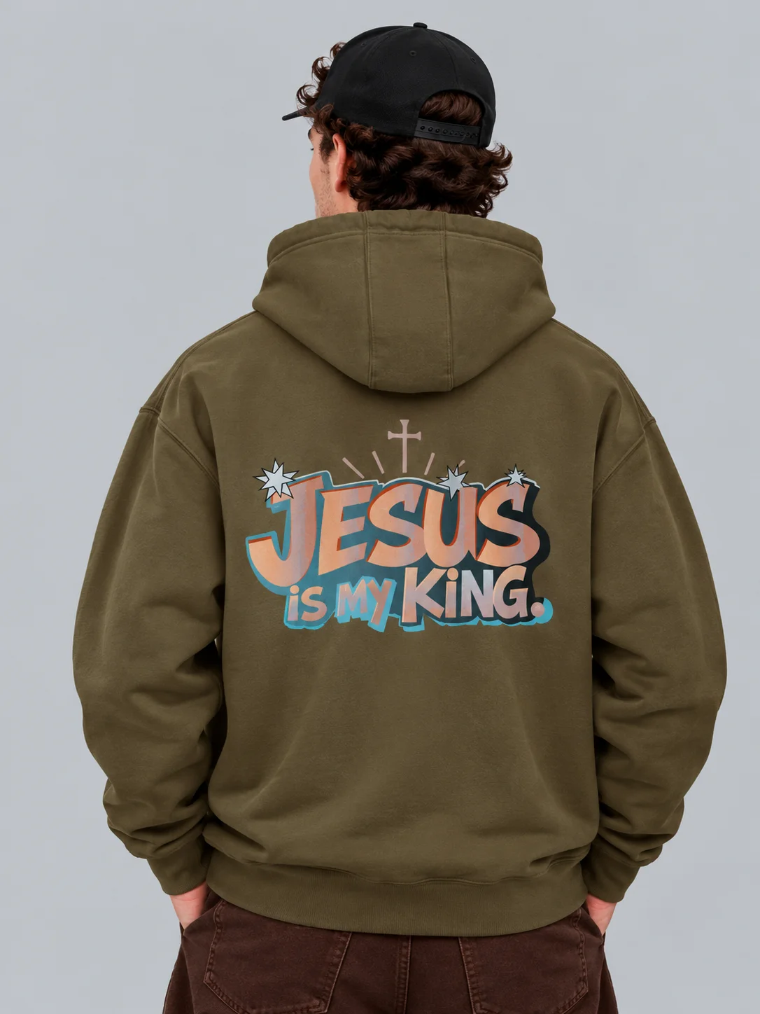 Jesus Is My King Graffiti Hoodie product image (9)