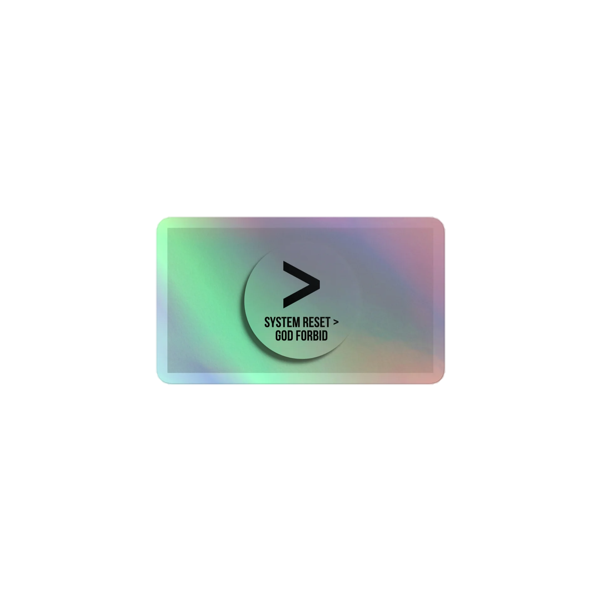 The "System Reset > God Forbid" Terminal Sticker product image (1)