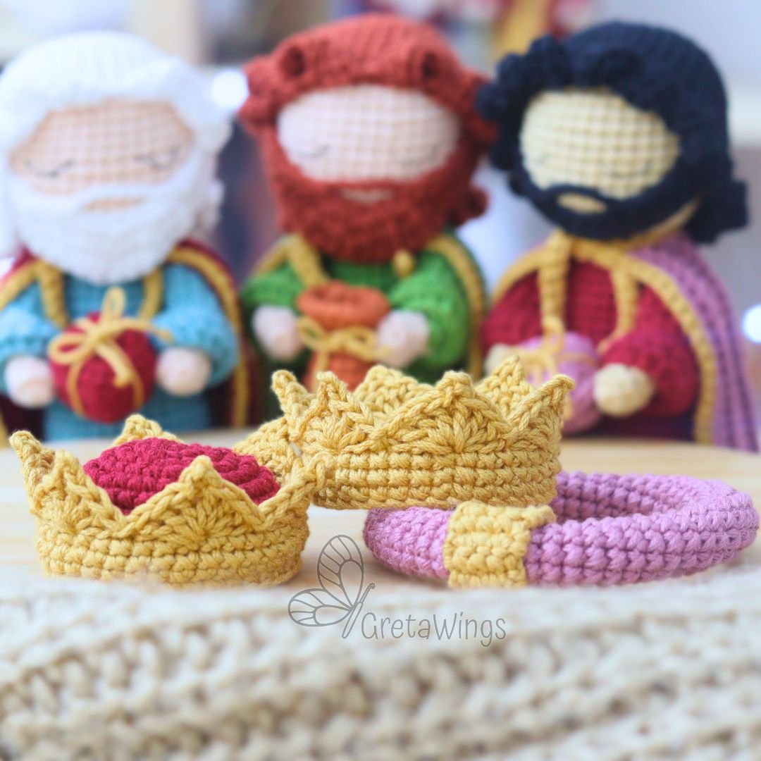 Patrón de amigurumi de los Tres Reyes Magos del Nacimiento por GretaWings (descarga digital) product image (3)