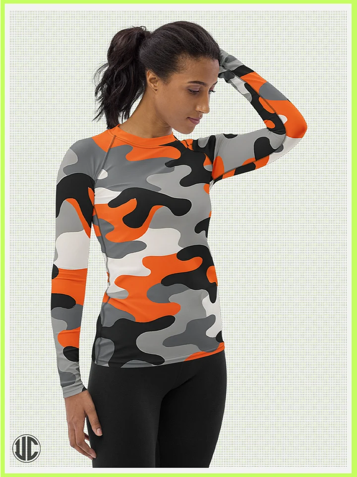 Riot – Urban Camo Women’s Rash Guard product image (1)
