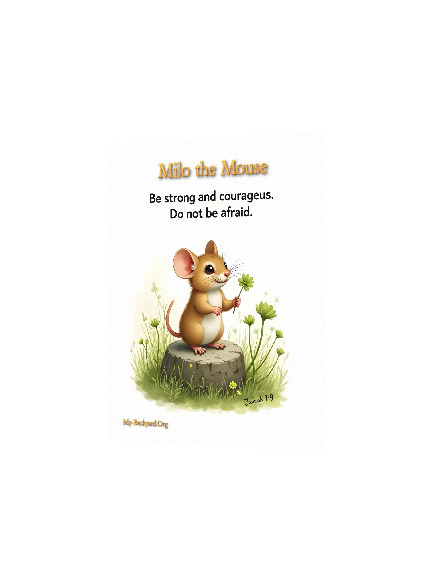 Milo the Mouse "Courage" 8" x 10" Art Print product image (2)