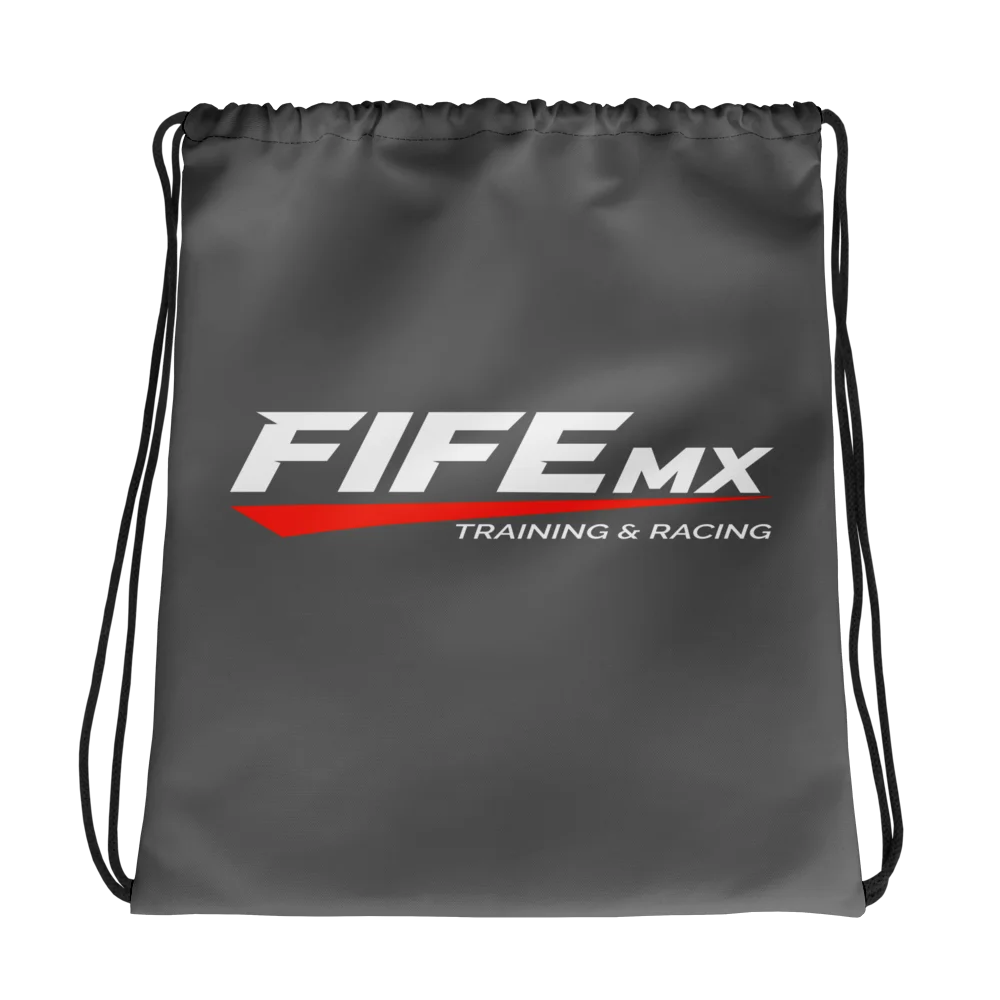 FifeMX Charcoal Drawstring Bag product image (1)