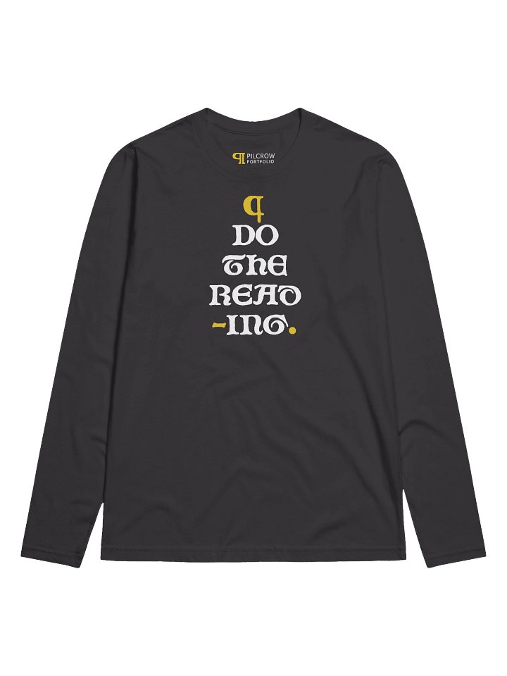 Do the Reading (Uncial Vertical) - Long-Sleeve Slim Fit Unisex T-Shirt product image (5)