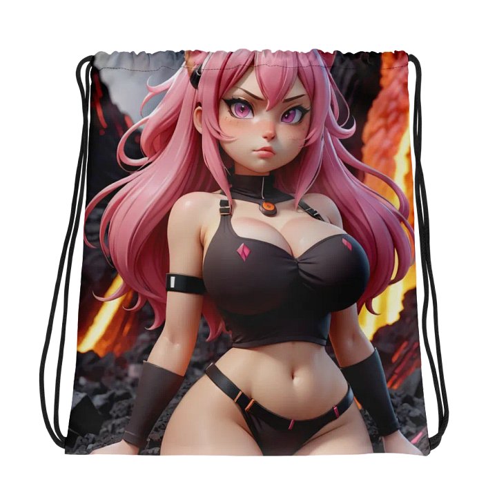 Volcanic Vixen Drawstring Backpack product image (1)