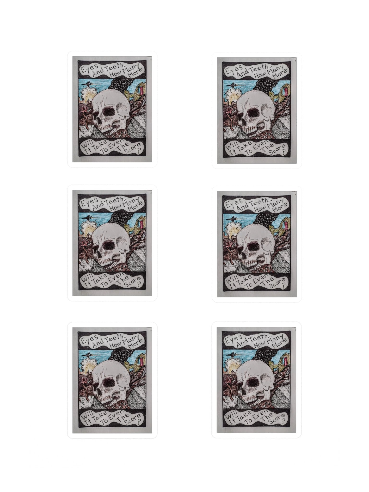 Eyes & Teeth Sticker Sheet product image (3)