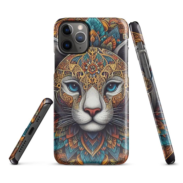 Snap Case for iPhone® | AI Design Cat mandala product image (2)