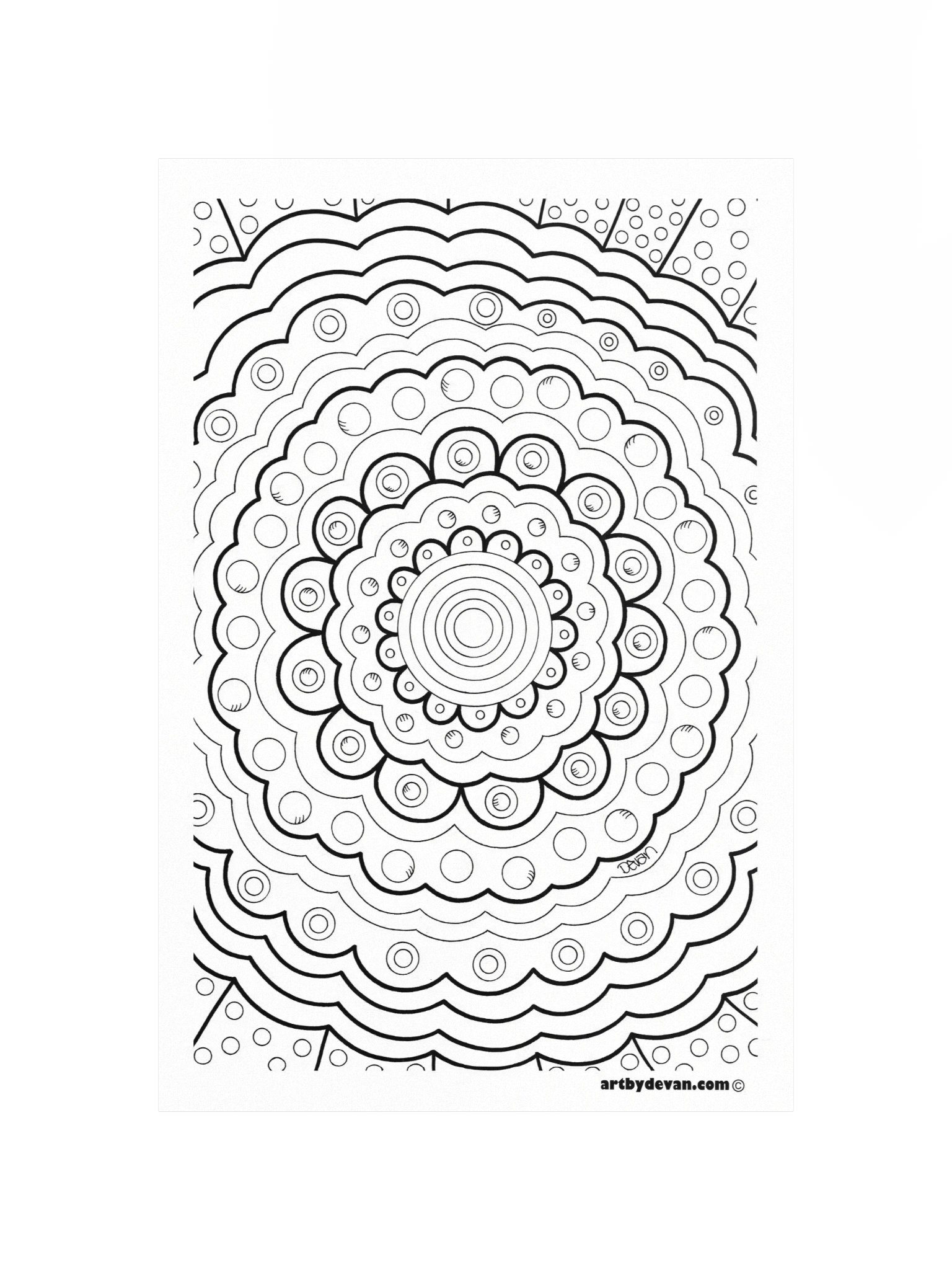 Color Your Own Art: Bubble Mandala product image (4)
