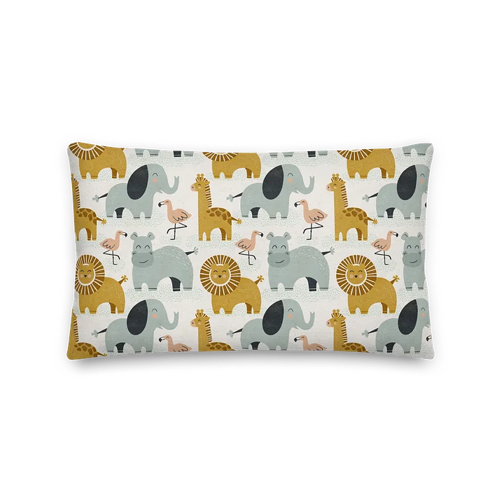 Retro Jungle Animals Premium Pillow product image (2)
