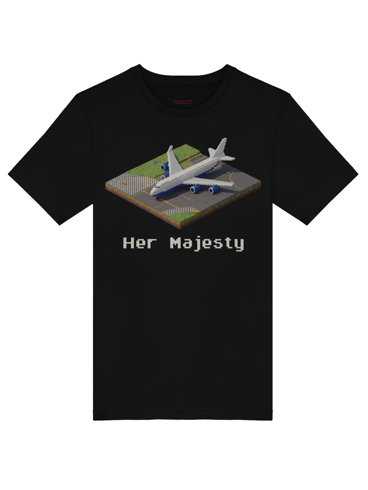 "Her Majesty" Queen White Boeing 747 Shirt product image (5)
